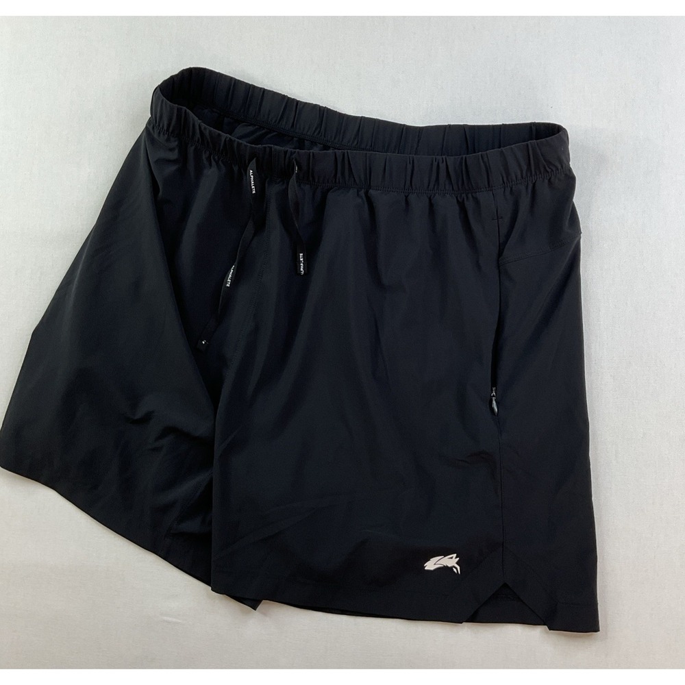 Alphalete Swift Shorts Men Sz XL 5'' Unlined Running Training Gym Athletic Black